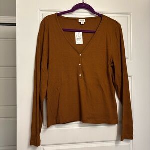 J Crew Long-sleeve button henley